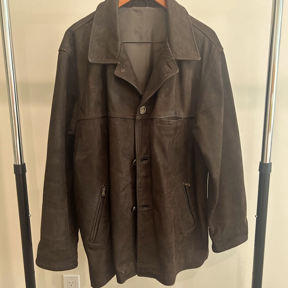 Men’s Italian suede leather jacket